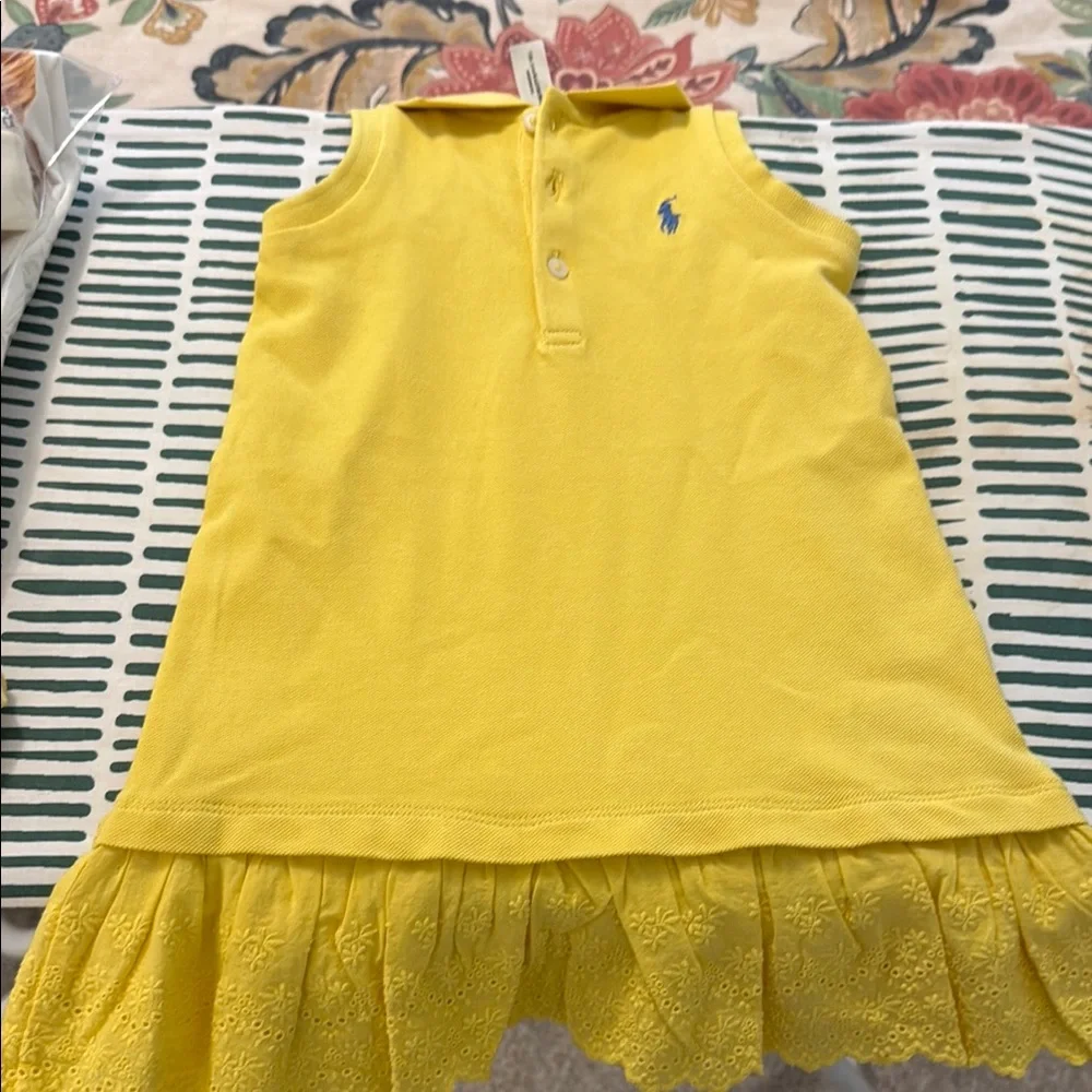 Ralph Lauren Blue Label Yellow Diaper Cover Accessories